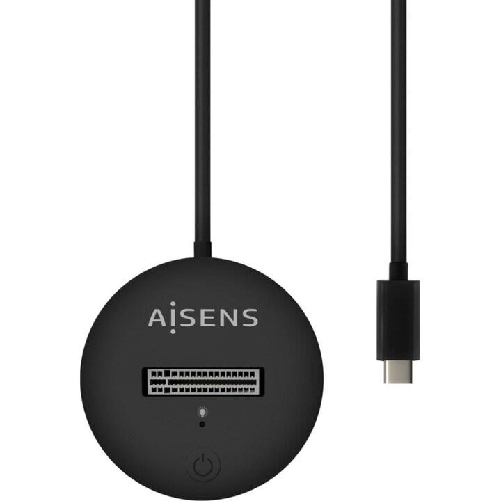 Station d accueil USB Type-C pour SSD M2 SATA/NVMe NGFF Aisens ASUC-M2D013-BK/ Noir