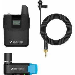 Sennheiser Avx-Me2 Set - Set wireless digitale con microfono lavalier e trasmettitore miniaturizzato completamente automatico
