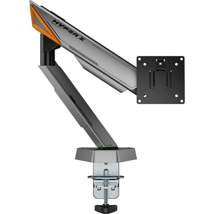 Aisens DT49TSRRGB-347, Soporte de mesa RGB gaming contrapeso giratorio e inclinable para Monitor/Tv 16Kg
