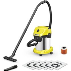Aspirador Karcher WD 3 S V-17/4/20 + 4 FB Aspirador Úmido e Seco 1000 Watts 230 W Potência de Sucção 17 L Capacidade Ruído