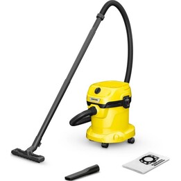 Aspirador Karcher WD 2 Plus V-15/4/18 Aspirador Úmido e Seco para Carros 1000 Watts 220 W Potência de Sucção Camada