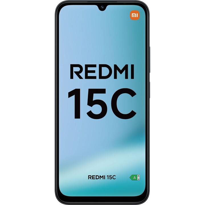 Xiaomi Redmi 15C, 128GB, 4GB RAM, 6.9 HD+, MediaTek Helio G81-Ultra, 6000 mAh, Midnight Black