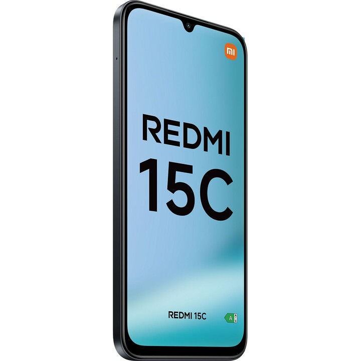 Xiaomi Redmi 15c, 128GB, 4GB de RAM, 6,9 HD+, MediaTek Helio G81-Ultra, 6000 Mah, Midnight Preto