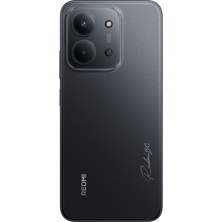 Xiaomi Redmi 15c, 128GB, 4GB de RAM, 6,9 HD+, MediaTek Helio G81-Ultra, 6000 Mah, Midnight Preto
