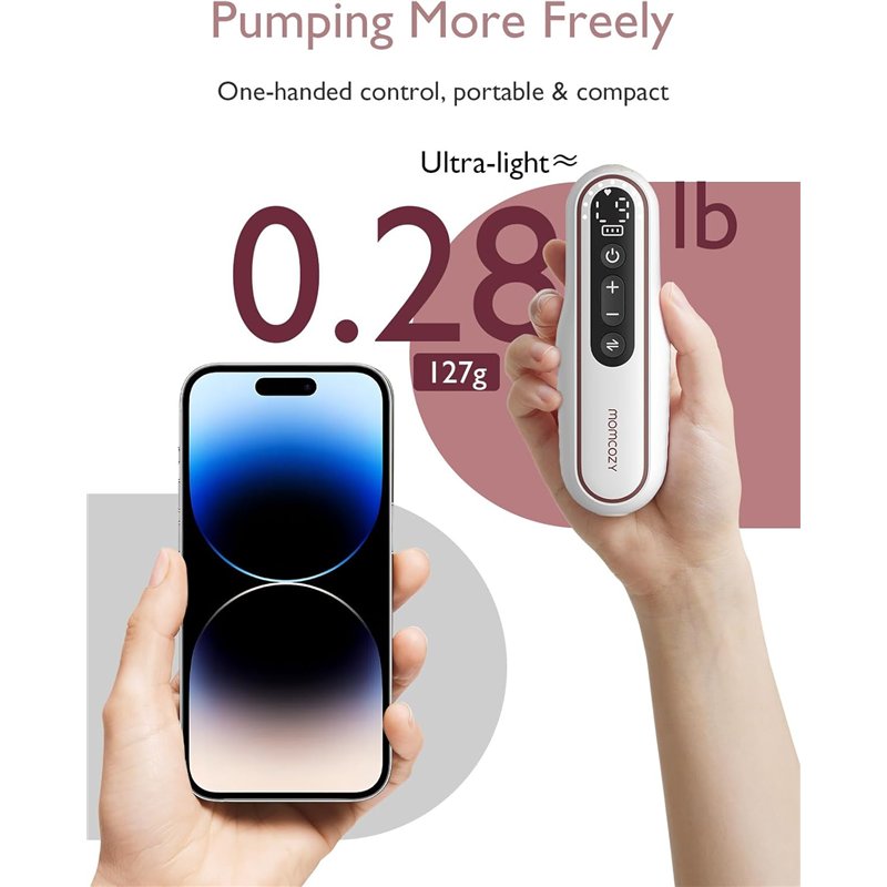 Extractor de leche Momcozy V2, sin contacto, de grado hospitalario