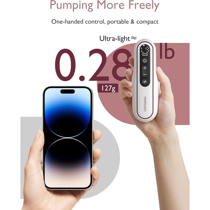 Momcozy V2 Milchpumpe, berührungslos, Krankenhausqualität