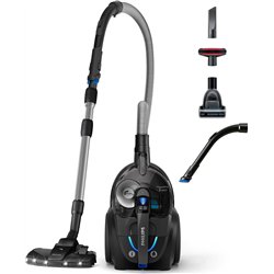 Philips Aspiradora Powerpro Expert Serie 7000 Sin bolsa 900 vatios Capacidad de 2 L 75 dB de ruido Negra