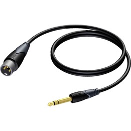 Cable Procab Cla724/1.5, XLR (M) a 6.3 mm Jack estéreo (M) (1.5m)