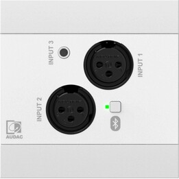 Wall panel AUDAC NWP320/W, 2x XLR + 3.5 mm jack