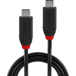 Cable USB4 240W Tipo C 2M/Línea negra 37002 Lindy