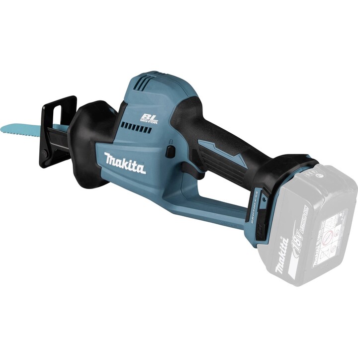 Makita DJR189Z, Serra recíproca compacta 18V LXT, tecnologia de motor sem escovas, azul-petróleo
