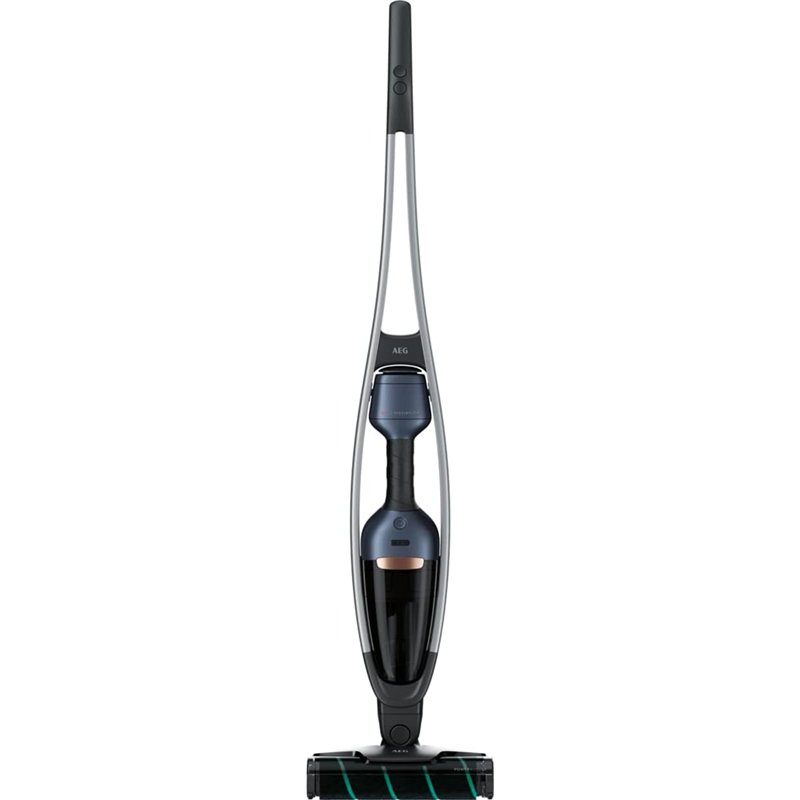 AEG QX9-1-P5IB - Aspirador de pó a bateria 2 em 1, sem saco, conjunto de acessórios Azul