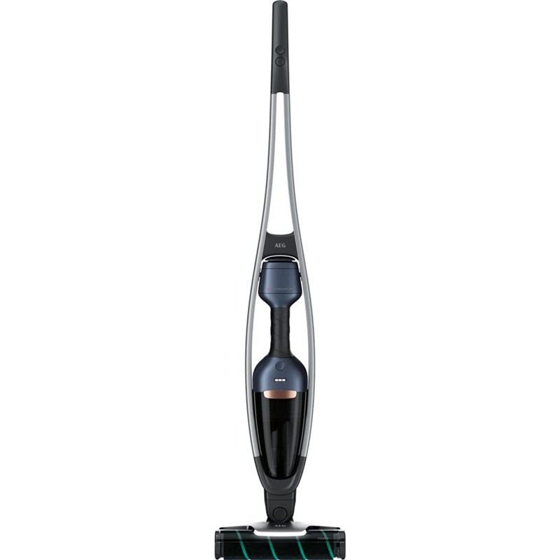 AEG QX9-1-P5IB - Aspirador de pó a bateria 2 em 1, sem saco, conjunto de acessórios Azul