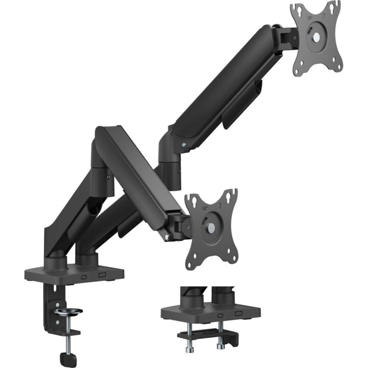Aisens DT32TSR-357 Supporto da tavolo con contrappeso per 2 monitor/ girevole/ inclinabile/ fino a 9 kg