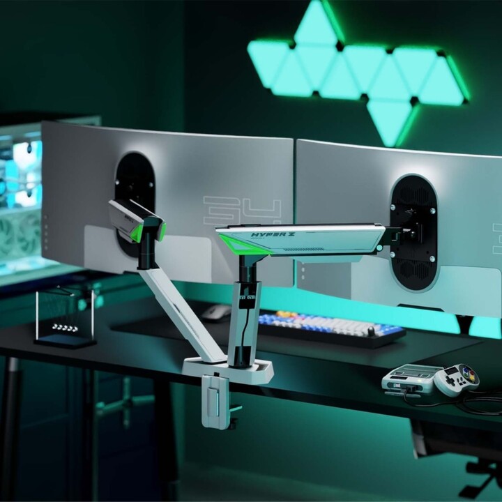 Aisens DT38TSR-345 Gaming Stand for 2 Monitors/ up to 16kg