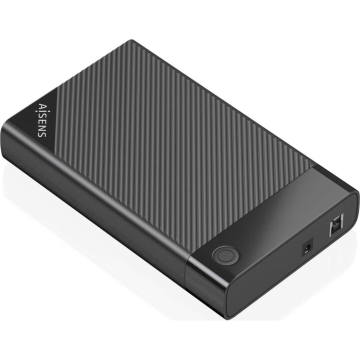 Aisens ASE-3529B, Caja externa 3,5 para discos duros SATA I, II y III a USB 3.0/USB3.1 gen1, negra