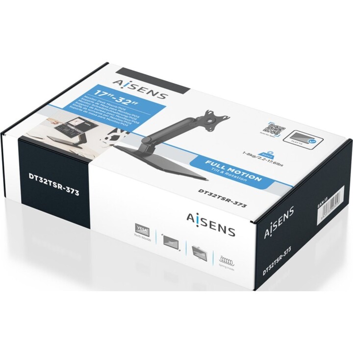 Aisens DT32TSR-373 Counterweight Monitor Stand/ Swivel/ Tilt/ Up to 8kg