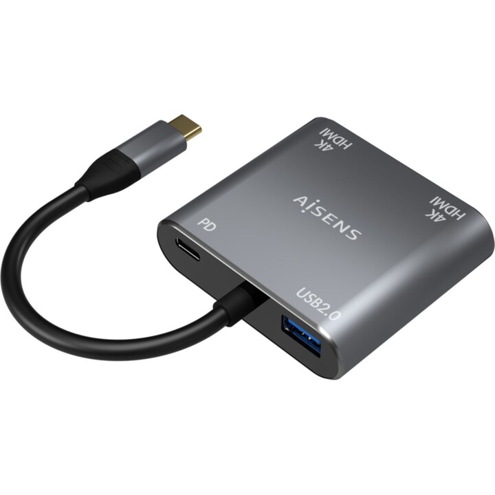 AISENS A109-0625 adattatore grafico USB 3860 x 2160 Pixel Grigio