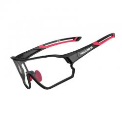 Gafas de ciclismo fotocromáticas Rockbros 10135 UV400 negro-rojo
