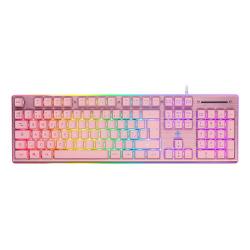 Teclado Gamer Deltaco PK75, Rosa