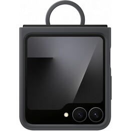 Samsung F766 Z Flip 7 FE Silicone Ring Case Black EF-PF741TB