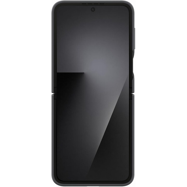 Capa de silicone com anel Samsung F766 Z Flip 7 FE preta EF-PF741TB