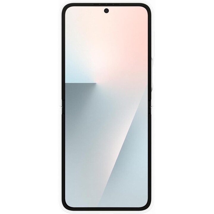 Coque en silicone avec anneau pour Samsung F766 Z Flip 7 FE, blanche (EF-PF741TW)