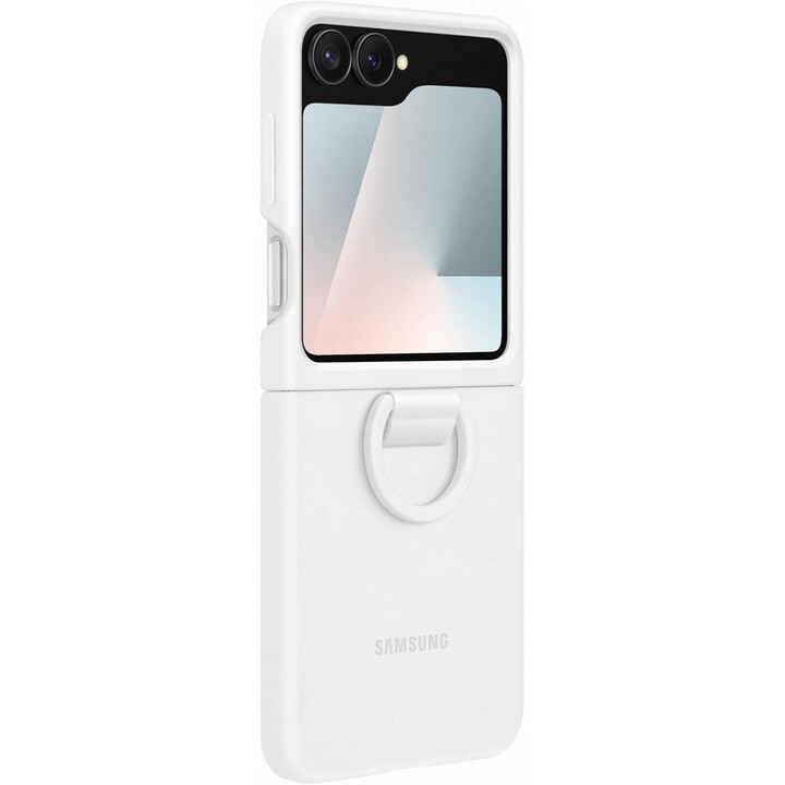 Samsung F766 Z Flip 7 FE Silicone Ring Case White EF-PF741TW