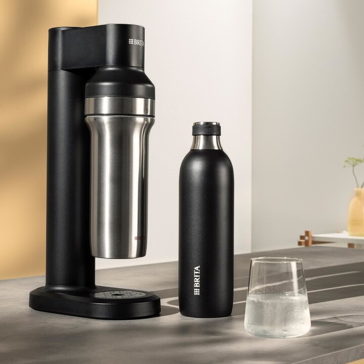 Brita sodaTRIO Flasche (0,65 l; schwarz)