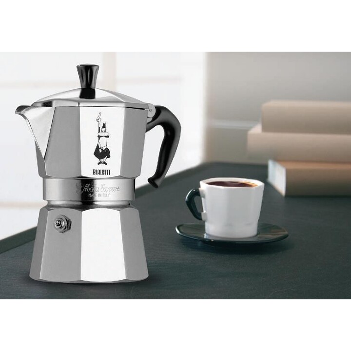 Cafeteira italiana Bialetti Moka Express 0,55 L Preta, Prata