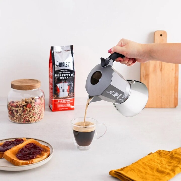 BIALETTI BRIKKA INDUCTION 4TZ 180 ml Anthracite, Silver Coffee Maker