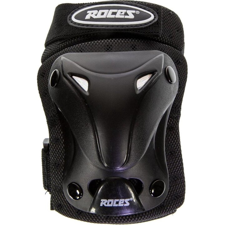 Protectores ventilados Roces Jr para patines en línea, negros, paquete de 3, 301352 01 M