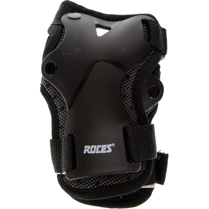 Protectores ventilados Roces Jr para patines en línea, negros, paquete de 3, 301352 01 M