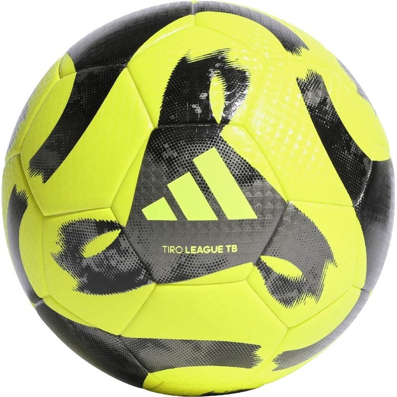 Bola de Futebol Adidas Tiro League Termicamente Soldada Amarelo-Preto Hz1295 5