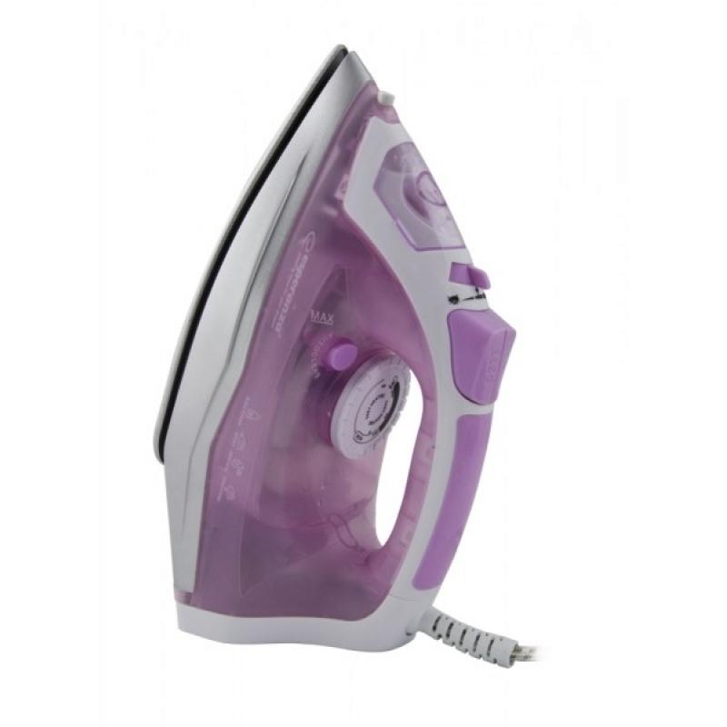 Esperanza EHI004 plancha Plancha vapor-seco Suela de cerámica 2400 W Púrpura, Blanco