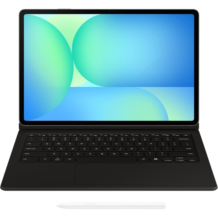 Samsung SM-X620, X625 Tab S10 FE+ Funda tipo libro con teclado QWERTZ, color negro EF-DX625BB