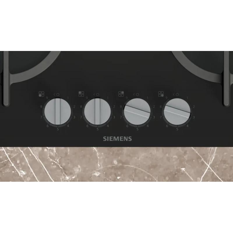 Placa de gas Siemens EP6A6PI10 Integrado 60 cm 4 zonas Negro