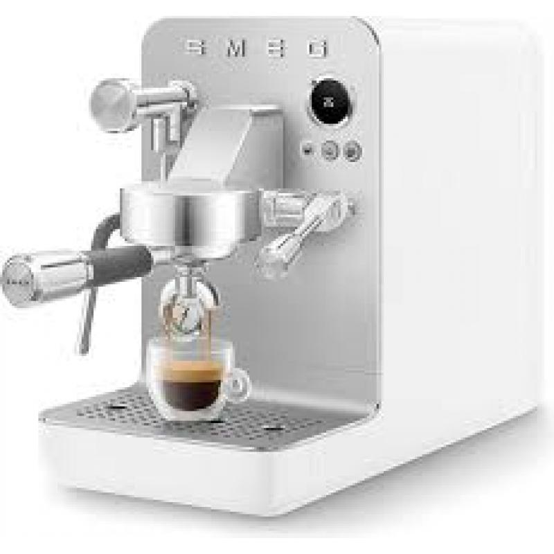Smeg espresso coffee machine collection white emc02whmeu