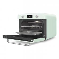 Four multifonction de comptoir Smeg style années 50 avec technologie Galileo vert cof01pgeu