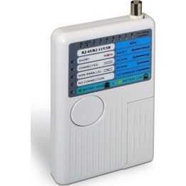 Tester Aisens A142-0313 Per Cavo Rj11 / Rj12 / Rj45 / Usb / Coassiale - Indicatori Led Per Connessioni E Guasti