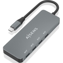 Aisens A109-0695 USB-Typ-C-Hub/4xUSB-Typ-C/Grau