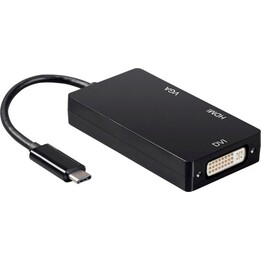Aisens A109-0343 / Adattatore USB tipo C maschio - DVI femmina / VGA femmina / HDMI femmina