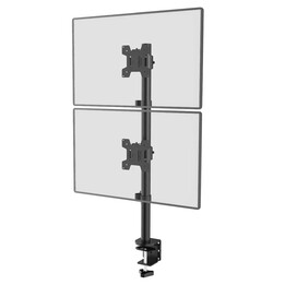 Maclean MC-966 Soporte para Monitor OLED QLED LCD y LED, Soporte de Mesa Doble, Vertical, VESA 75x75 y 100x100, 13-27", 9kg El s