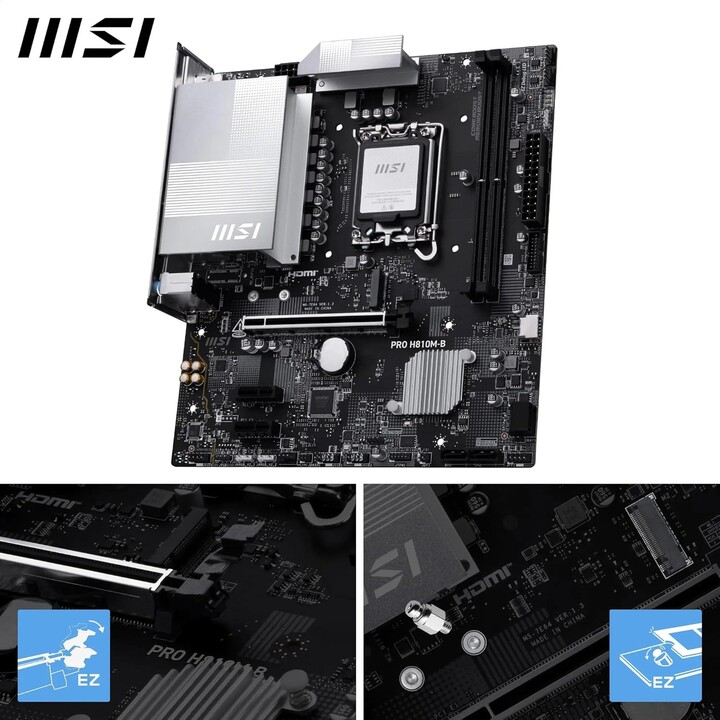 Placa-mãe MSI Pro H810M-B