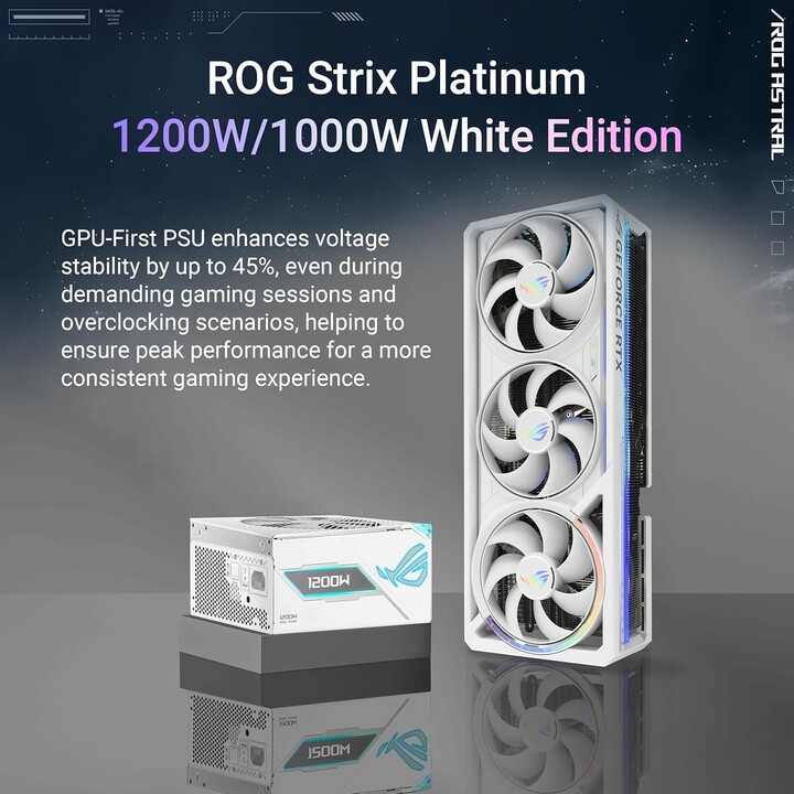 Grafikkarte|ASUS|NVIDIA GeForce RTX 5080|16 GB|GDDR7|256 Bit|Triple-Slot-Lüfterkühler|ROG-ASTRAL-RTX5080O16G-WH