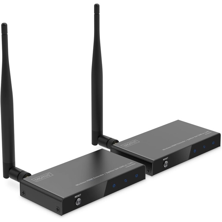 Wireless HDMI Extender/Splitter Set - 1x4, 100m - Full HD - Black
