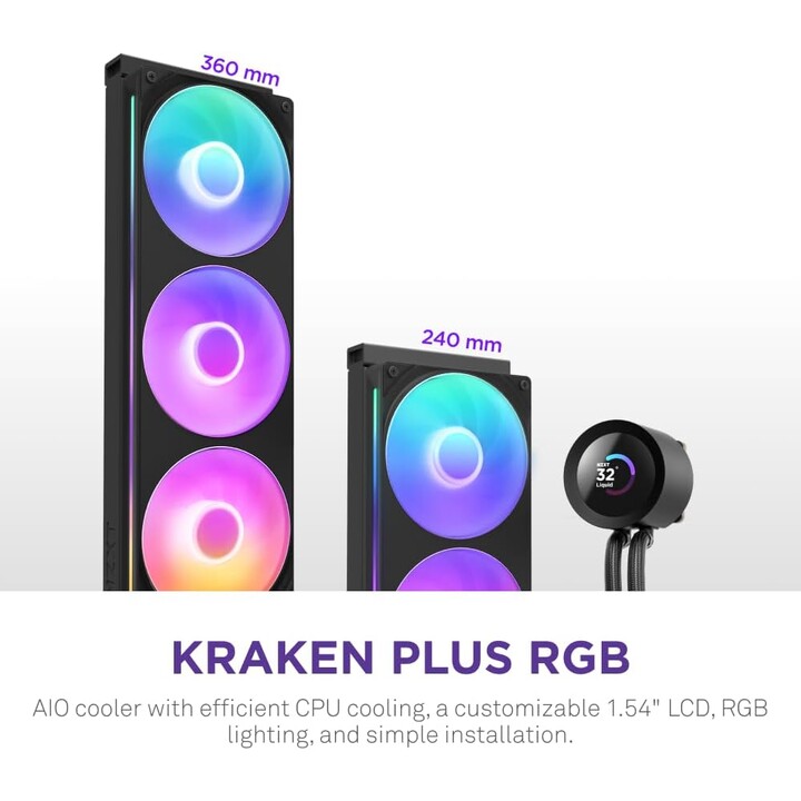Dissipatore cpu multi-socket/kraken plus 360 rgb v2 nzxt