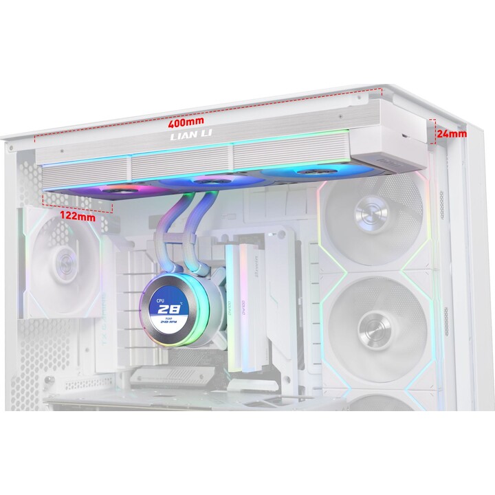 Lian Li Hydroshift II LCD 360R Blanco