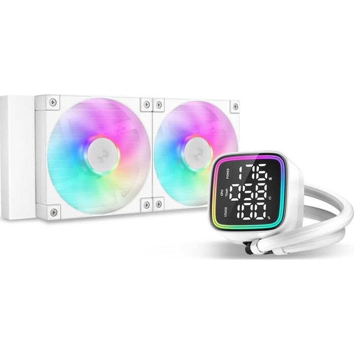 DeepCool LD240 ARGB 240mm LCD Branco