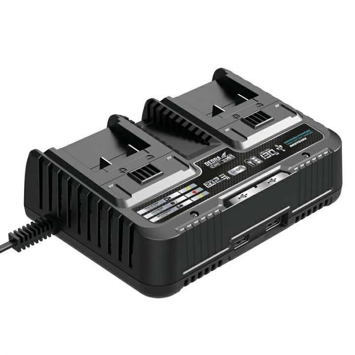 DEDRA DUAL CHARGER 18V 2x2.3A